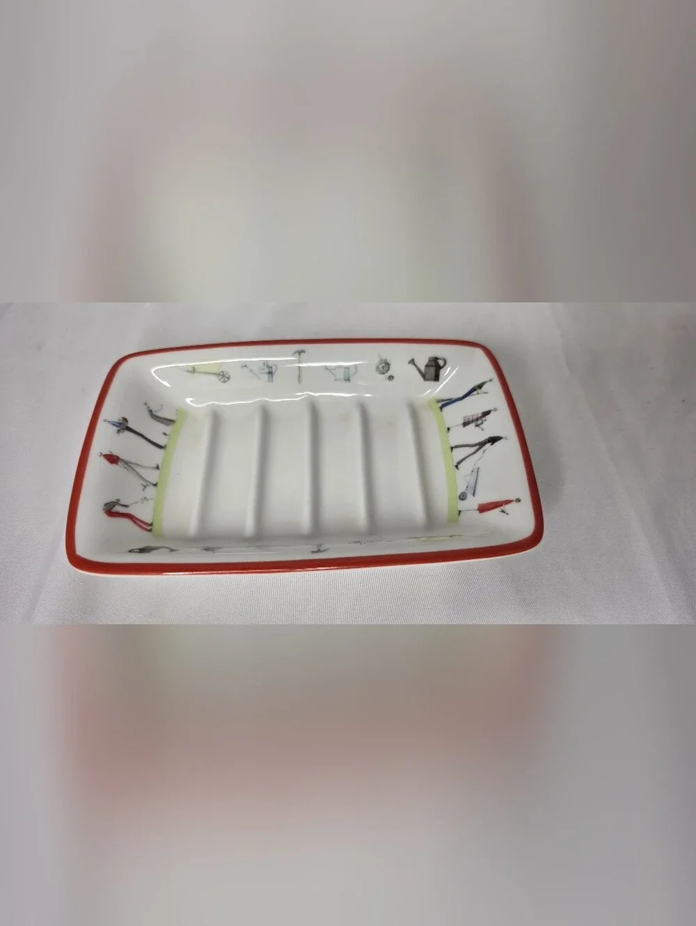 Portmeirion Botanic Garden 'Rhododendron Dragonfly' Oval Soap Dish Croscill Home